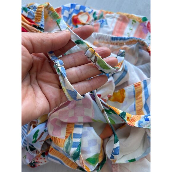 Paper Heart Womens Medium Patchwork Fruit Print Maxi Dress - Picture 10 of 12